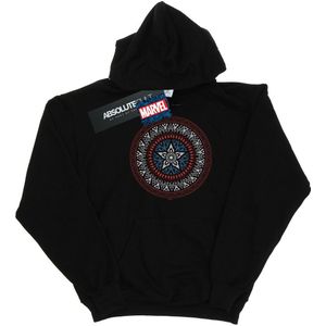 Li-cense Marvel heren captain america ornamental shield hoodie