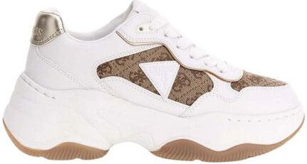 Guess - Hapyy4 - Sneakers - Beige - Leer