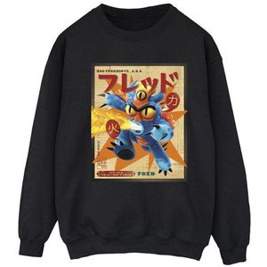 Li-cense - Disney Big Hero 6 Baymax Fred Sweatshirt - Grijs - 50% Katoen, 50% Polyester