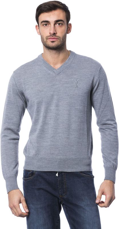Billionaire Italian Couture Heren Trui van grijze merinoswol