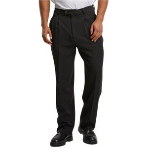 Urban Classics Heren broek met dubbele plooi