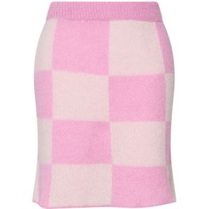 Kiana gebreide rok in roos