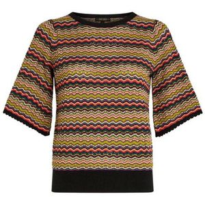 King Louie - Maree - Top - Donker Bruin - Korte Mouw