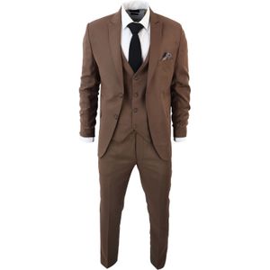 Heren - IM1 - Kostuum - Bruin - 3-delig