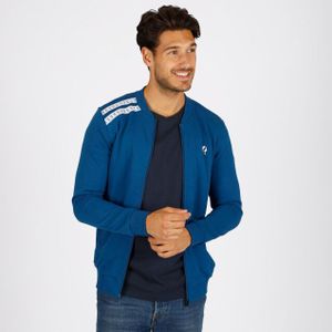 Q1905 - Vest Tirns - Diepblauw - Retro Sportvest - Met Ritssluiting