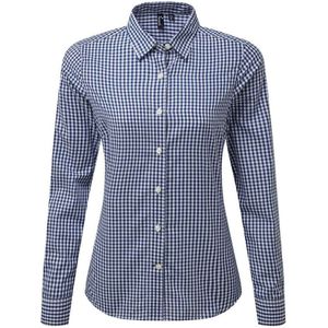 Premier Dames maxton geruit overhemd met lange mouwen