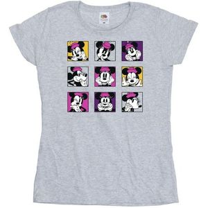 Li-cense Disney dames minnie mouse vierkantjes katoenen t-shirt