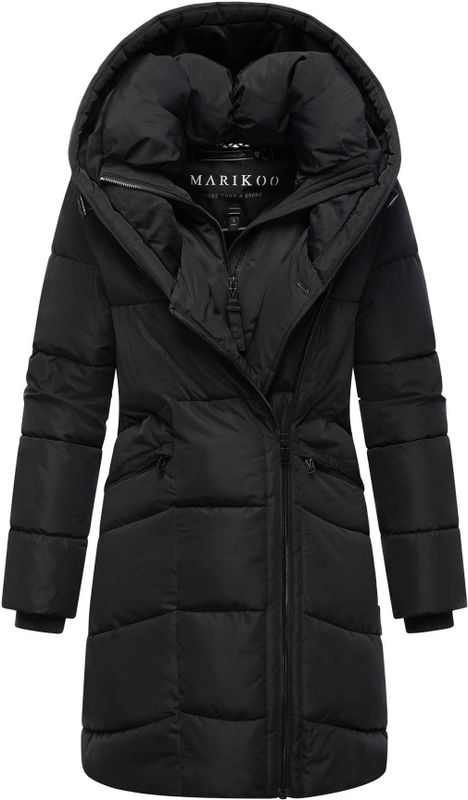 Marikoo - Virenaa - Gewatteerde Mantel - Met Layer-look & Fleecevoering