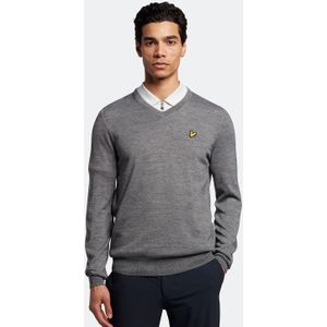 Lyle & Scott Golf V Neck -trui in Grijs