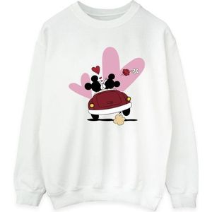 Li-cense Disney dames mickey mouse car print sweatshirt