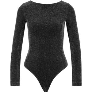 Hugo - Notta - Bodysuit - Zwart - Longsleeve - Diepe Rug