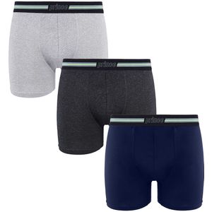 Prince - Performance Range - Boxershorts - Zwart Licht Grijs Navy - 3 Pack