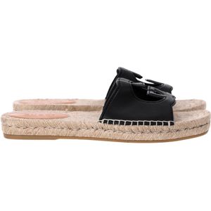 Gucci Interlocking G Espadrilles in Zwart Leer