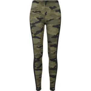 Urban Classics Dames camo gestreepte legging