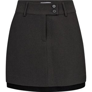 Haute L'Amitié - Emerald Crop Skirt - Mini Rok - Bruin - Polyester