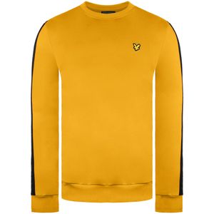 Lyle & Scott - Sleeve Tape Crew - T-shirt - Geel