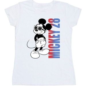 Li-cense Disney dames mickey mouse verloop katoenen t-shirt