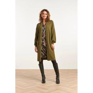 Smashed Lemon 23594 stijlvolle oversized cardigan green |