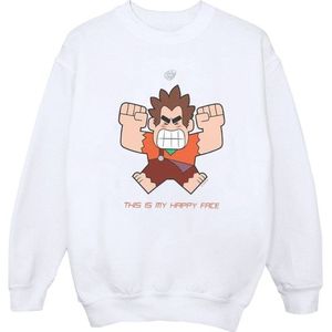 Li-cense Disney dames wreck it ralph happy face sweatshirt
