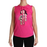 Dolce & Gabbana Roze Familie Zijde Tank Mama Blouse Top Shirt