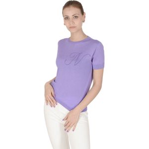 Crown Of Edinburgh Kasjmier Korte Mouw Art 003 Lilac Letter N