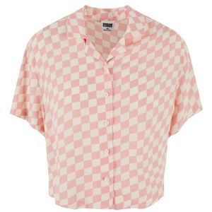 Urban Classics Dames geruit viscose overhemd