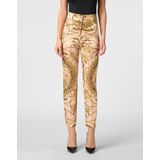 Philipp Plein - New Baroque Trousers - Broeken - Beige - Hoog Getailleerd