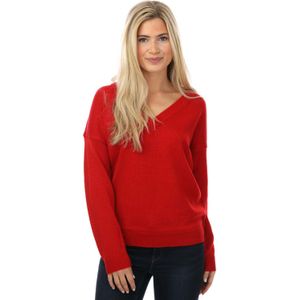 Brave Soul - Pullovers - Rood - Trui met V-hals voor Dames