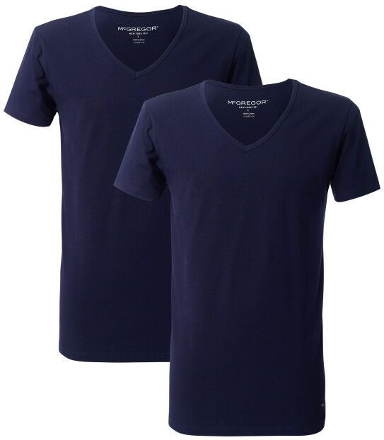 McGregor Premium stretch t-shirt 2-pack v-neck