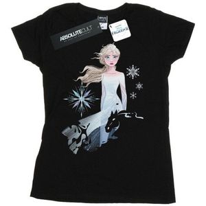 Li-cense Disney dames frozen 2 elsa nokk silhouette katoenen t-shirt