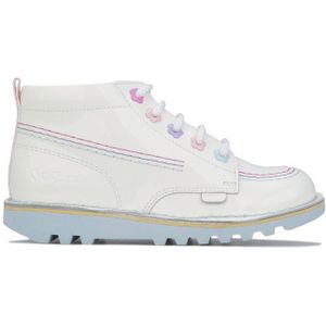 Kickers - Kick Hi Fleur Patent - Meisjeslaarsjes - Wit