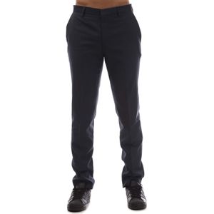 HUGO - Getlin204 - Broek - Donkerblauw - Slim Fit - 100% Virgin Wool