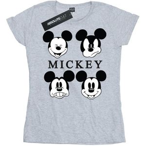 Li-cense Disney dames mickey mouse vier hoofden katoenen t-shirt