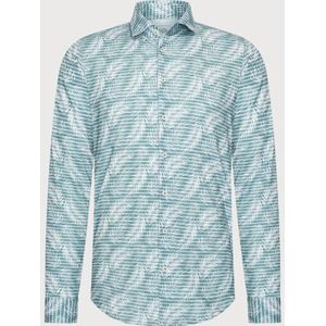 Blue Industry Het feather-print overhemd |