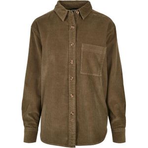 Urban Classics Dames corduroy oversized shirt