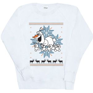 Li-cense Disney dames frozen kerstmis olaf en sneeuwmannen sweatshirt