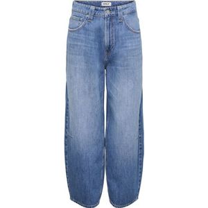Only - Onlfrankie hw ank bareel - Jeans - Blue Denim - Loose Fit
