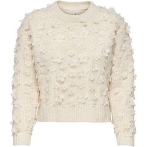 Only - Hua Life Flow Detail Sweater - Off White - Dames