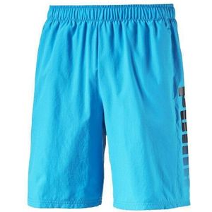 Puma - Fun Groot Logo - Korte Broeken - Blauw - Polyester Elastisch