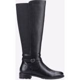 Hush Puppies - Vanessa - Kniehoge Laarzen - Zwart - Leren