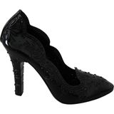 Dolce Gabbana - Cinderella - Pumps - Zwart - PVC - Kristallen