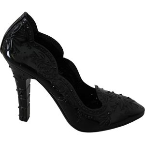 Dolce Gabbana - Cinderella - Pumps - Zwart - PVC - Kristallen