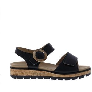 Cypres - Wanda Velcro Gesp - Sandalen - Leer - Zwart