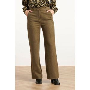 Smashed Lemon - Broek - Army Groen - Losvallend - Lang Model