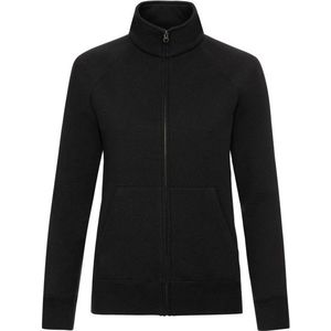 Fruit of the Loom - Dames premium sweatjack - Zwart