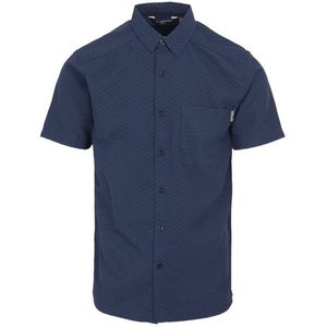 Regatta - Overhemd - Blauw - Polyester/Viscose - Korte Mouwen