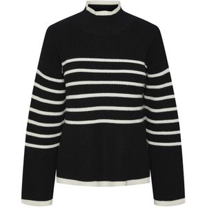 Y.A.S Yasalma ls knit pullover s. noos black/star white