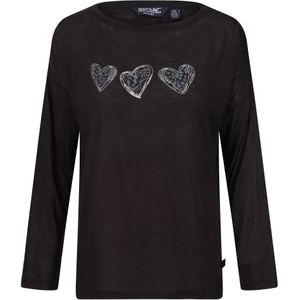 Regatta Dames carlene hearts t-shirt met lange mouwen