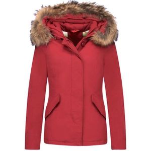 TheBrand - Korte Dames Winterjas - Blauw - Met Bontkraag