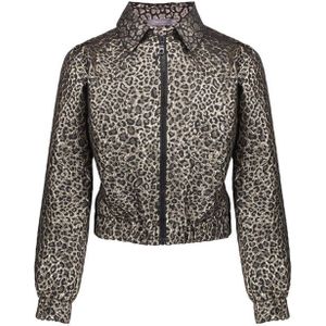 Geisha - Winter Jas - Goud/Zwart - Metallic - Luipaard